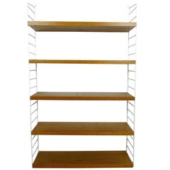 Used Teak Wall Shelving System by Nisse Strinning for String Design Ab, Sweden, 1960s