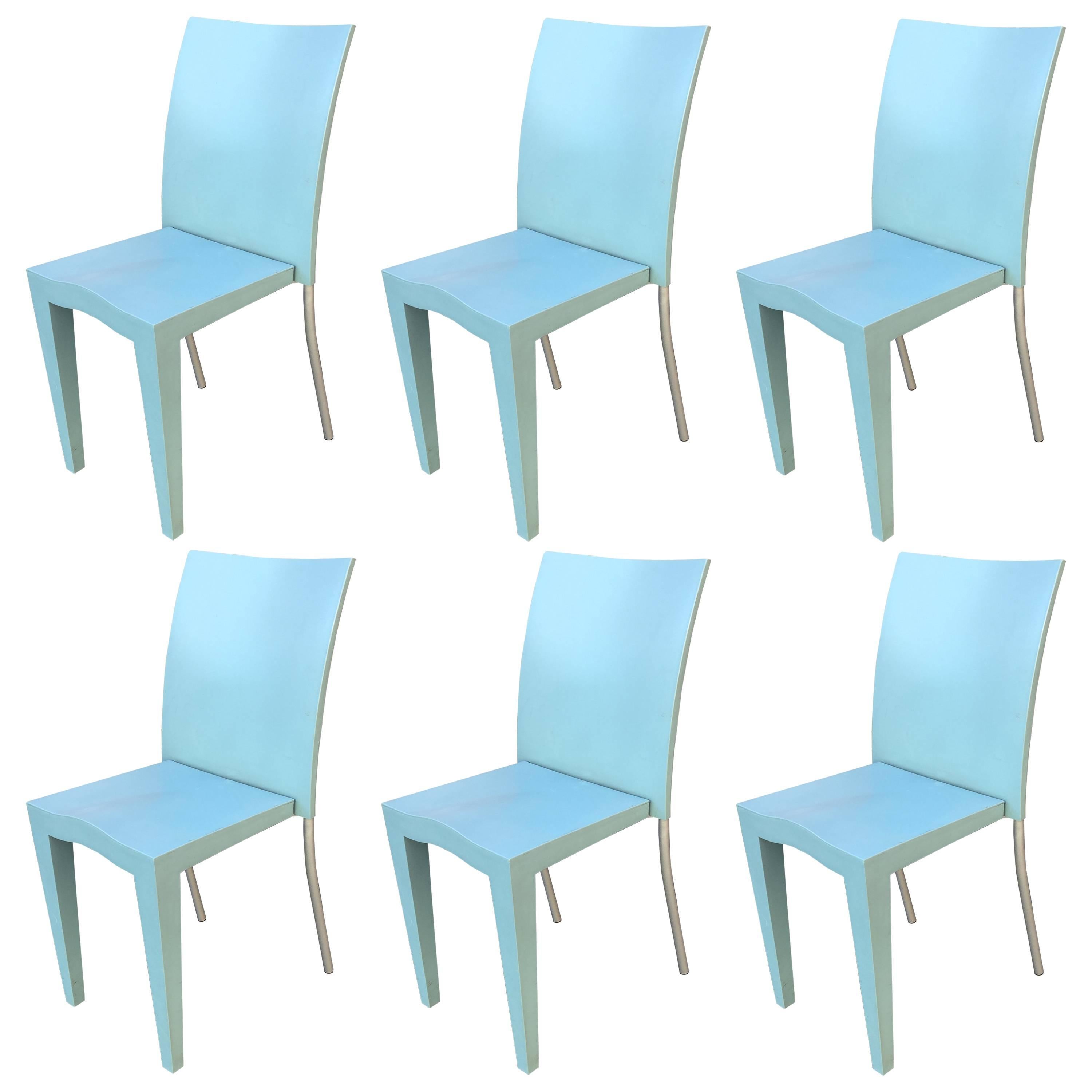 Philippe Starck, Six Chairs Miss Global, Edited by Kartell For Sale