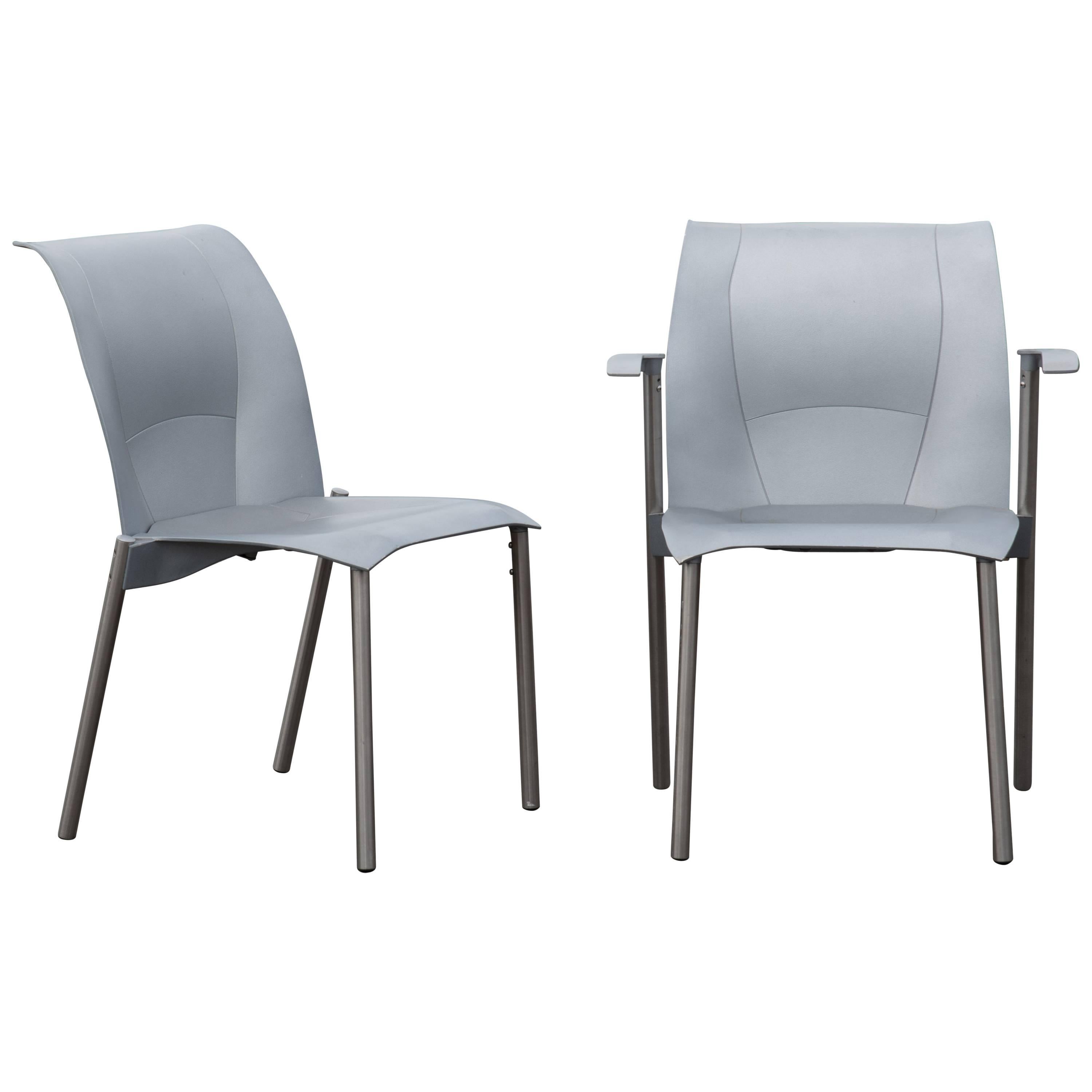Two Frank Gehry for Knoll Studio Fog Chairs