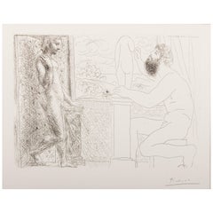 Picassp Print, Suite Vollard, Sculptor Working after a Pose by Marie-Thérèse 11
