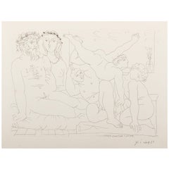 Picasso, Suite Vollard, Sculptor and Model with a Group of Athletes