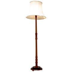 ART DECO Walnut Standard Lamp