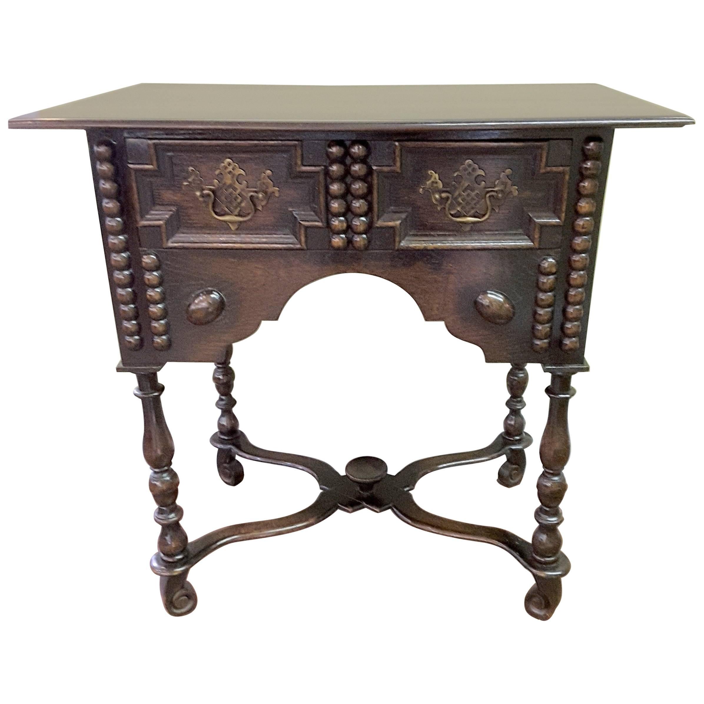 Wylie & Lochhead  Oak Server or Cabinet, William & Mary Style, Late 19th Century For Sale