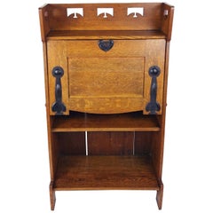 Late 19th Century Arts and Crafts Oak Bureau Attributed to Liberty’s