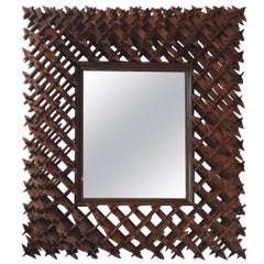 Crown of Thorns Tramp Art Wall Mirror