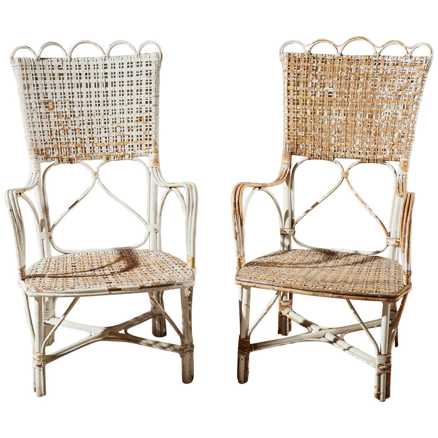 19th Century Wicker Chairs For Sale