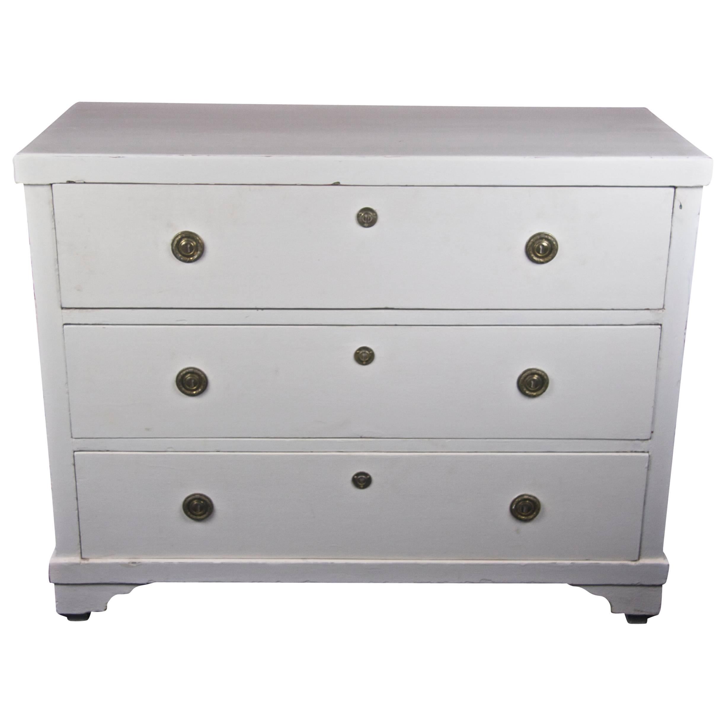 Swedish Gustavian Swedish Chest of Drawers Commode Country Painted Early 1800s