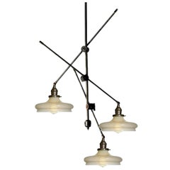 Cascading Industrial Articulated Chandelier