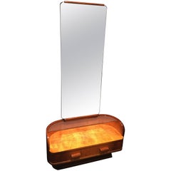 Art Deco Bauhaus Dressing Table Vanity with Full Length Mirror