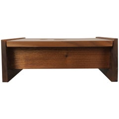 Handcrafted Artist Signed Carved Walnut and Lacquered Jewelry Box 8