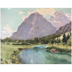 "Colorado Mountain Landscape" by Charles Partridge Adams