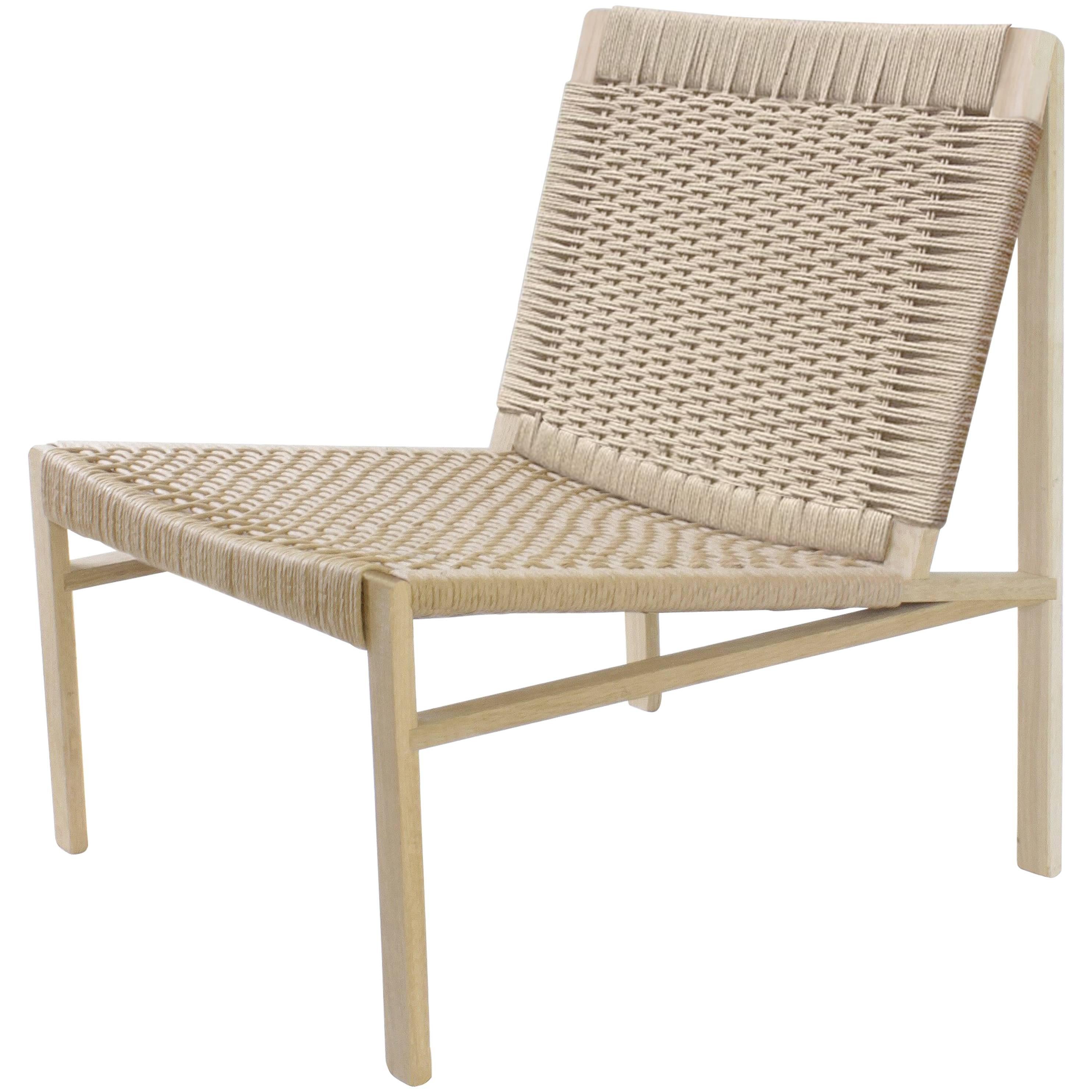 Lars Contemporary Woven Lounge Chair For Sale