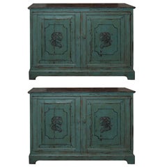 Pair of 19th Century Painted Buffets