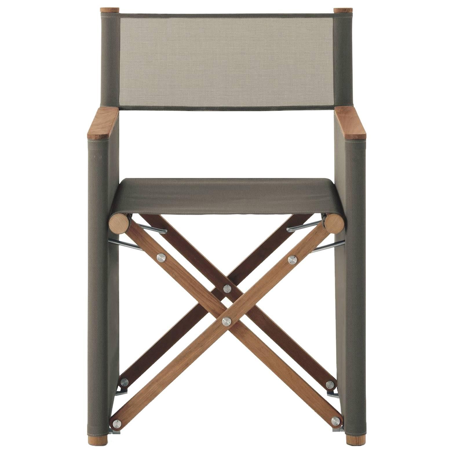 Roda Orson Folding Director Dining/Side Chair for Outdoor and Indoor Use For Sale