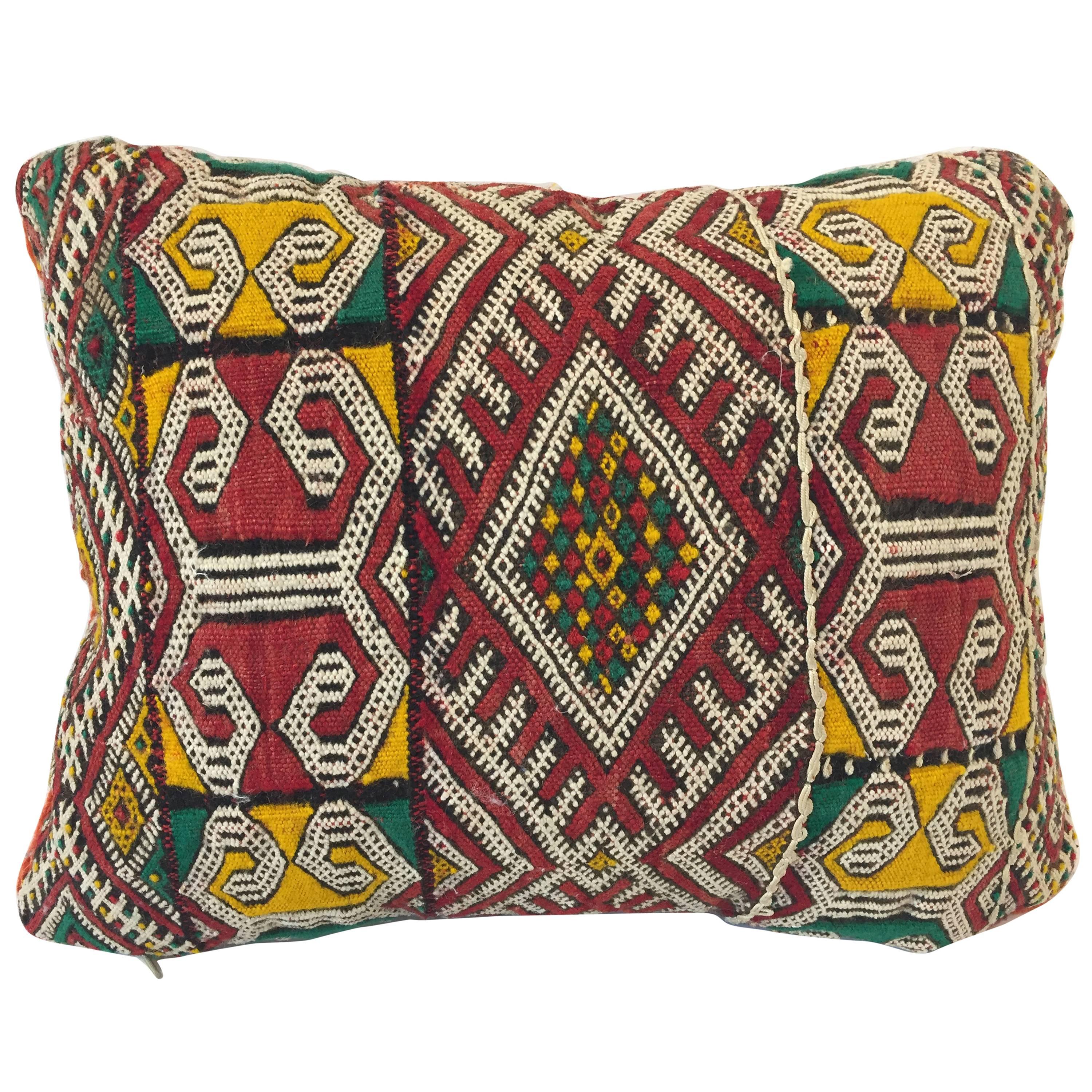 Berber Tribal Moroccan Pillow with African Designs