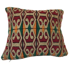 Vintage Moroccan Handwoven Pillow with Tribal African Designs