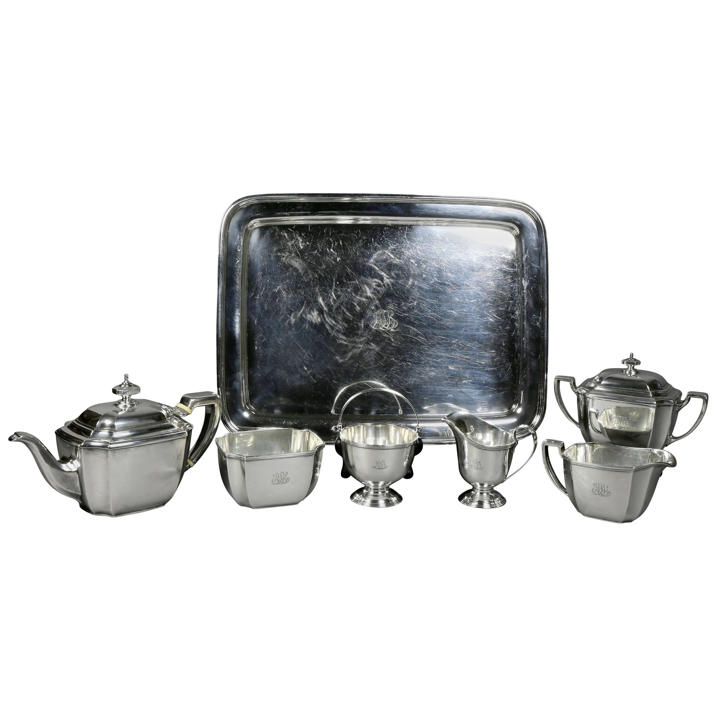 Tiffany & Company Sterling Six-Piece Tea Set