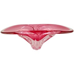 Vintage Murano Style Blown Glass Center Bowl