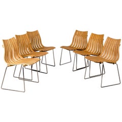 Mid-Century Stackable Junior Dining Chairs by Norwegian Designer Hans Brattrud