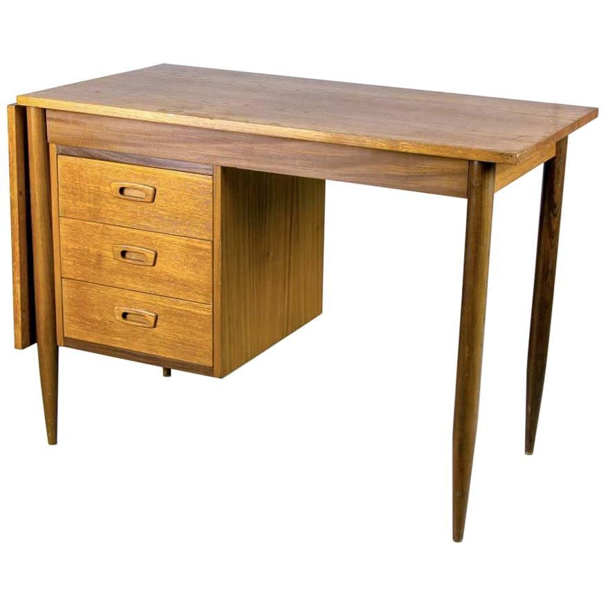 Mid-Century Drop-Leaf Desk Designed by Arne Vodder for Asko