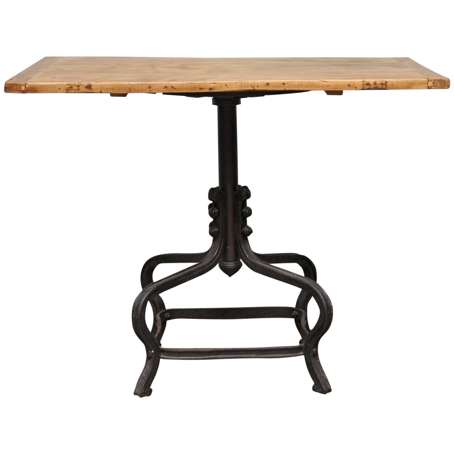 Small Table on a Cast Iron Foot, circa 1925