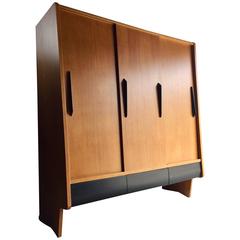 Gerard Guermonprez Oak Cabinet by Magnani Mid-Century, circa1950 Vintage French