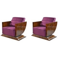 Italian Art Deco Armchairs