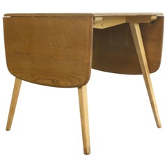 Vintage Midcentury British Ercol Drop-Leaf Dining Table 2