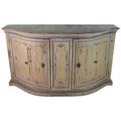Antique Italian Louis XV Sideboard, Original Lacquer