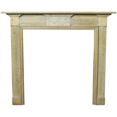 19th Century Carved Pine Fire Surround 1