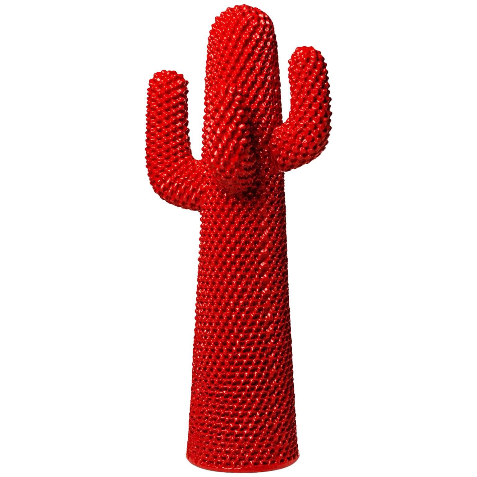 Gufram Rosso Cactus Coat Hanger by Guido Drocco and Franco Mello For Sale