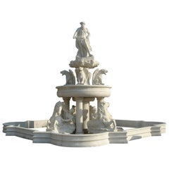 Superb Very Large Marble Classical Style Fountain 9