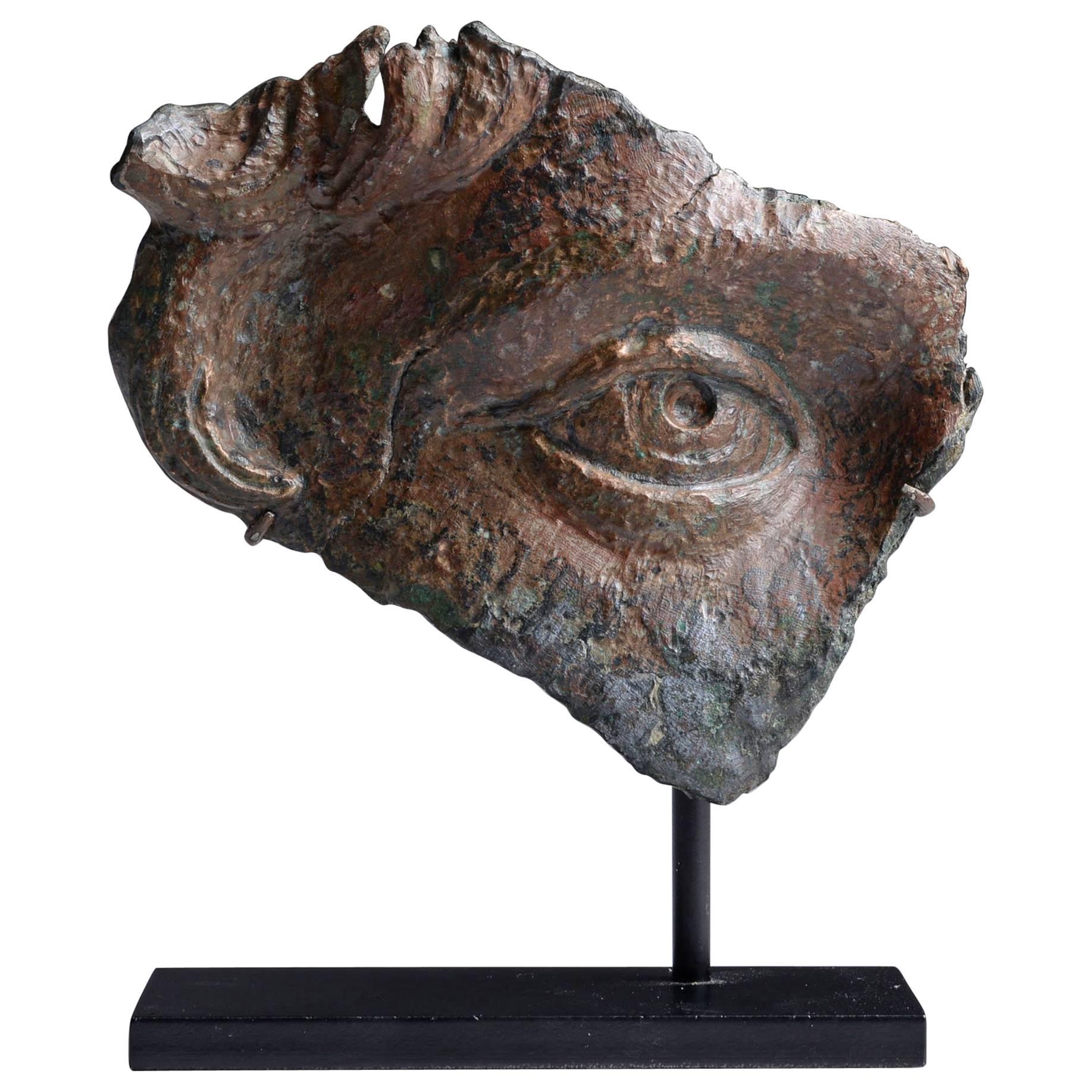 Fragment of a Lifesize Roman Bronze Statue, 170 AD