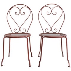 Set of 45 Iron Garden Chairs 12