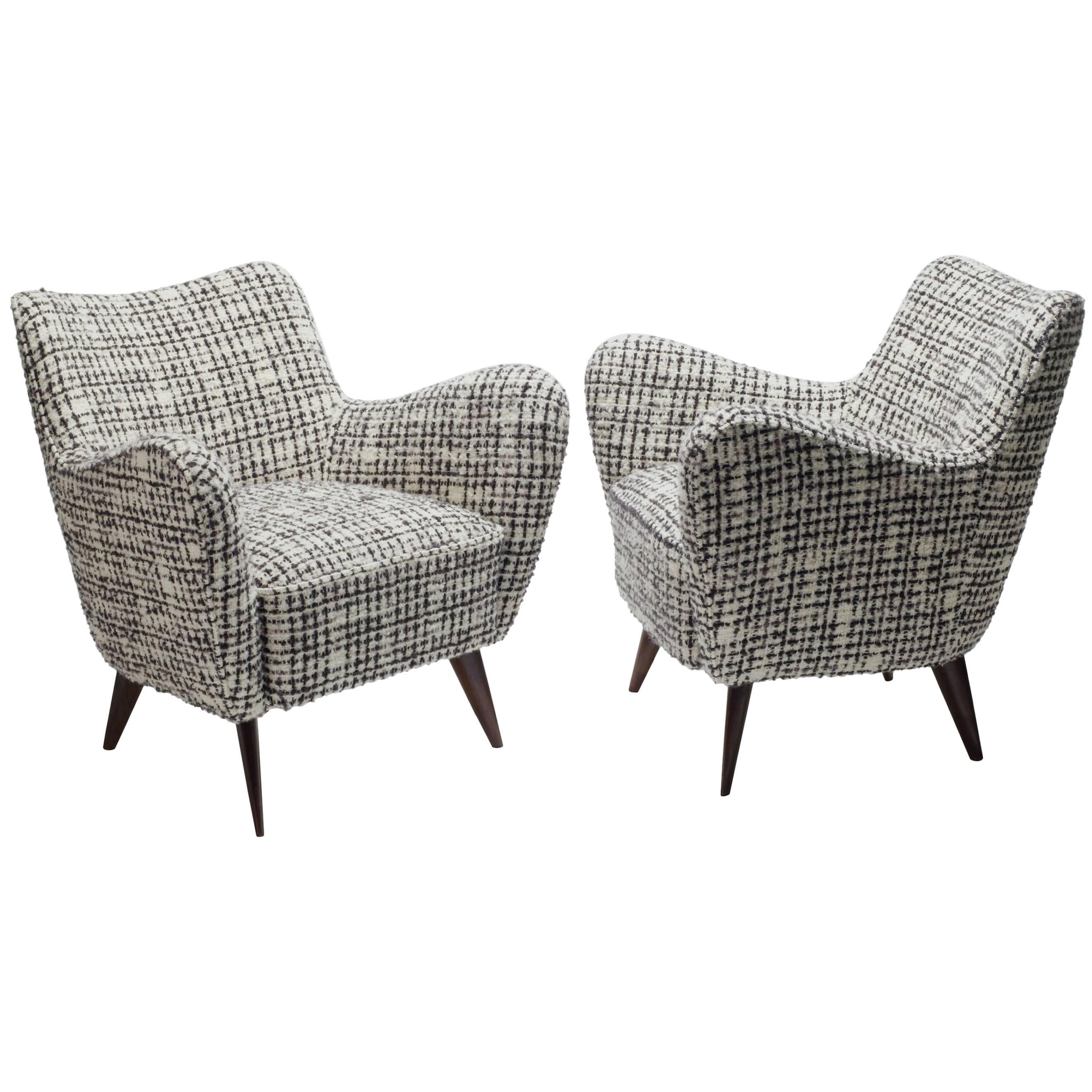 Pair of Perla Armchairs in the style of Veronesi