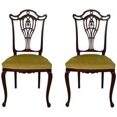 Pair of 19th Century Mahogany Side Chairs