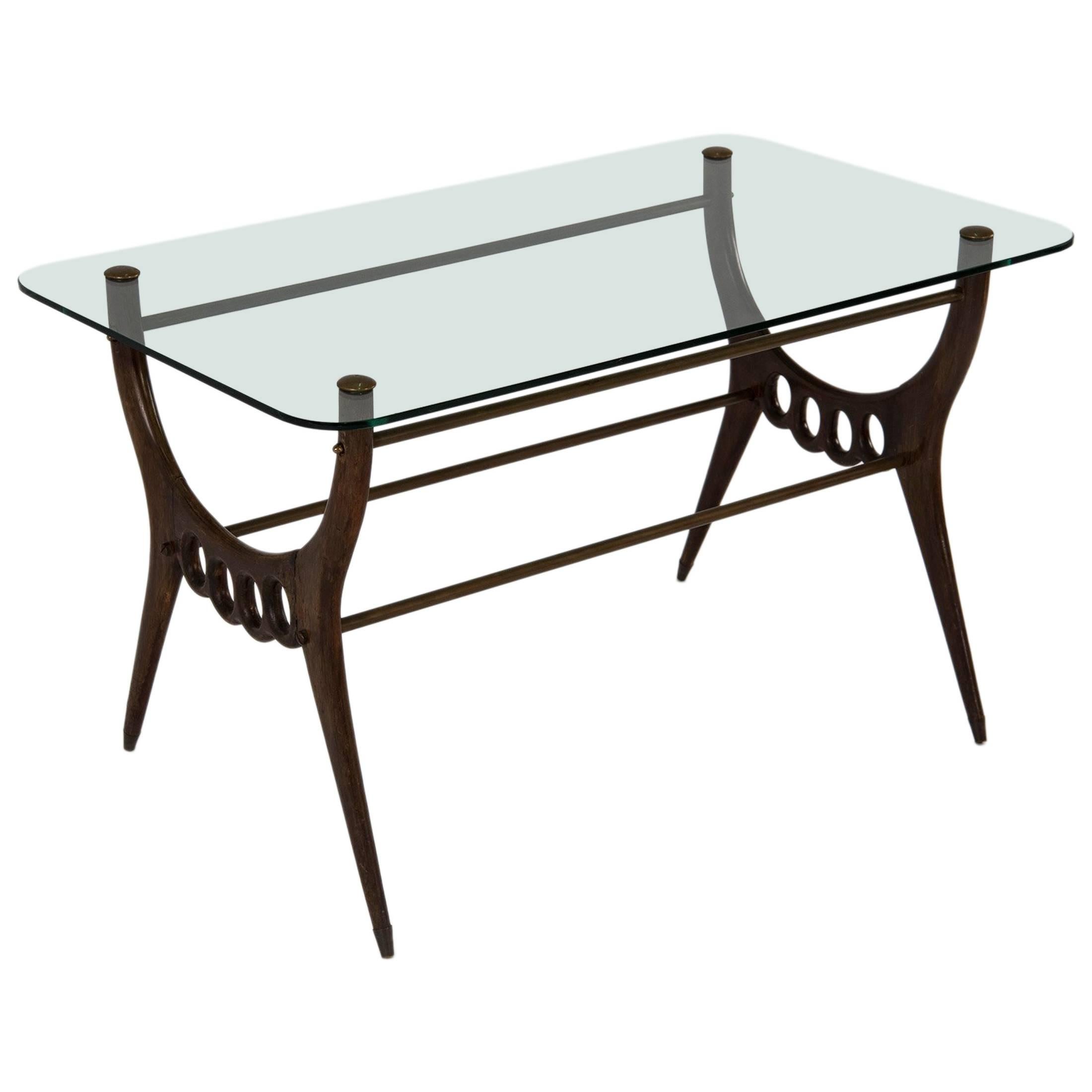 Elegant Low Table, Italy, 1950s