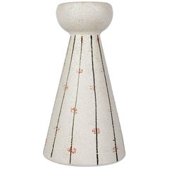 White Pottery Candleholder Made in Italy for Raymor, 1960s 9