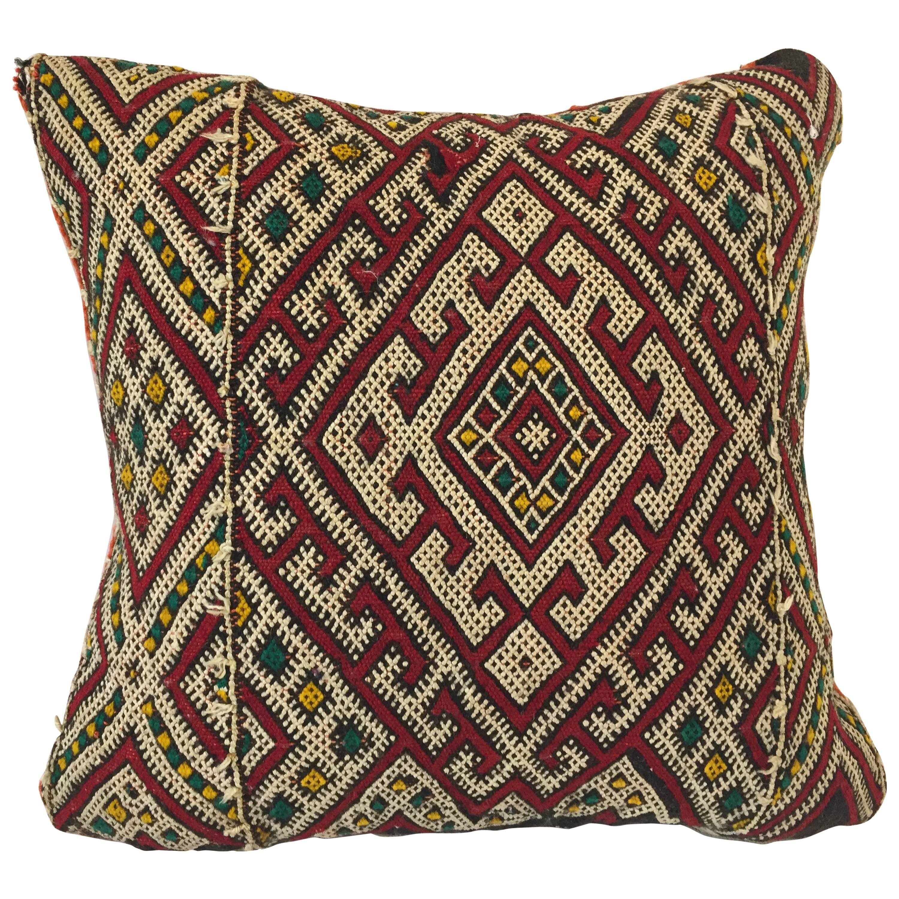 Moroccan Berber Tribal Throw Pillow