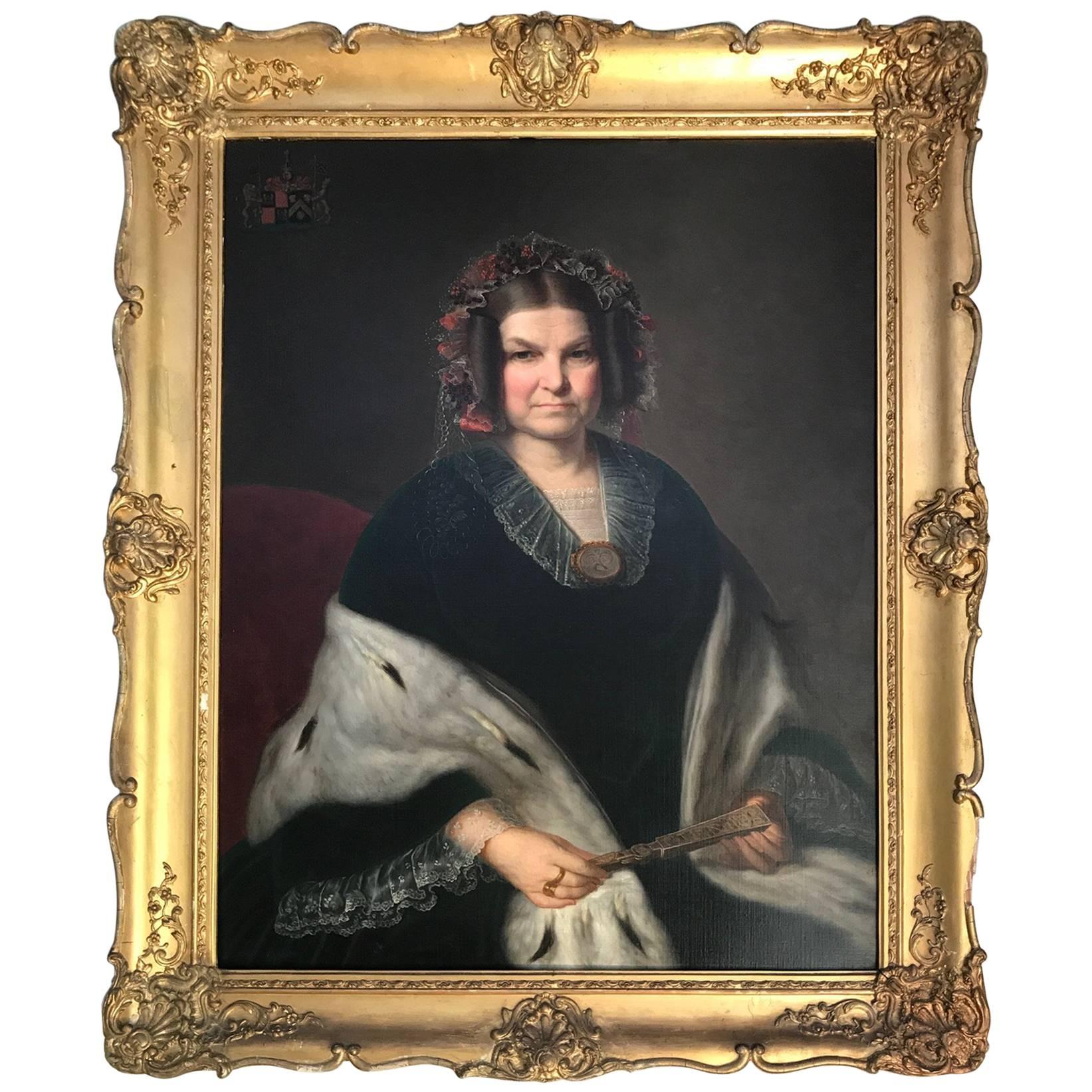 Fritz Hickmann Portrait of a Lady For Sale