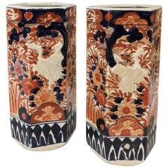 Pair of 19th Century Imari Vases