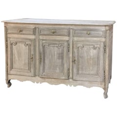 Antique Early 19th Century Country French Painted Oak Buffet
