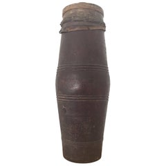 Minimalist Hand-Carved African Tribal Drum 10