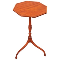 Antique Georgian Satinwood Octagonal Wine Table