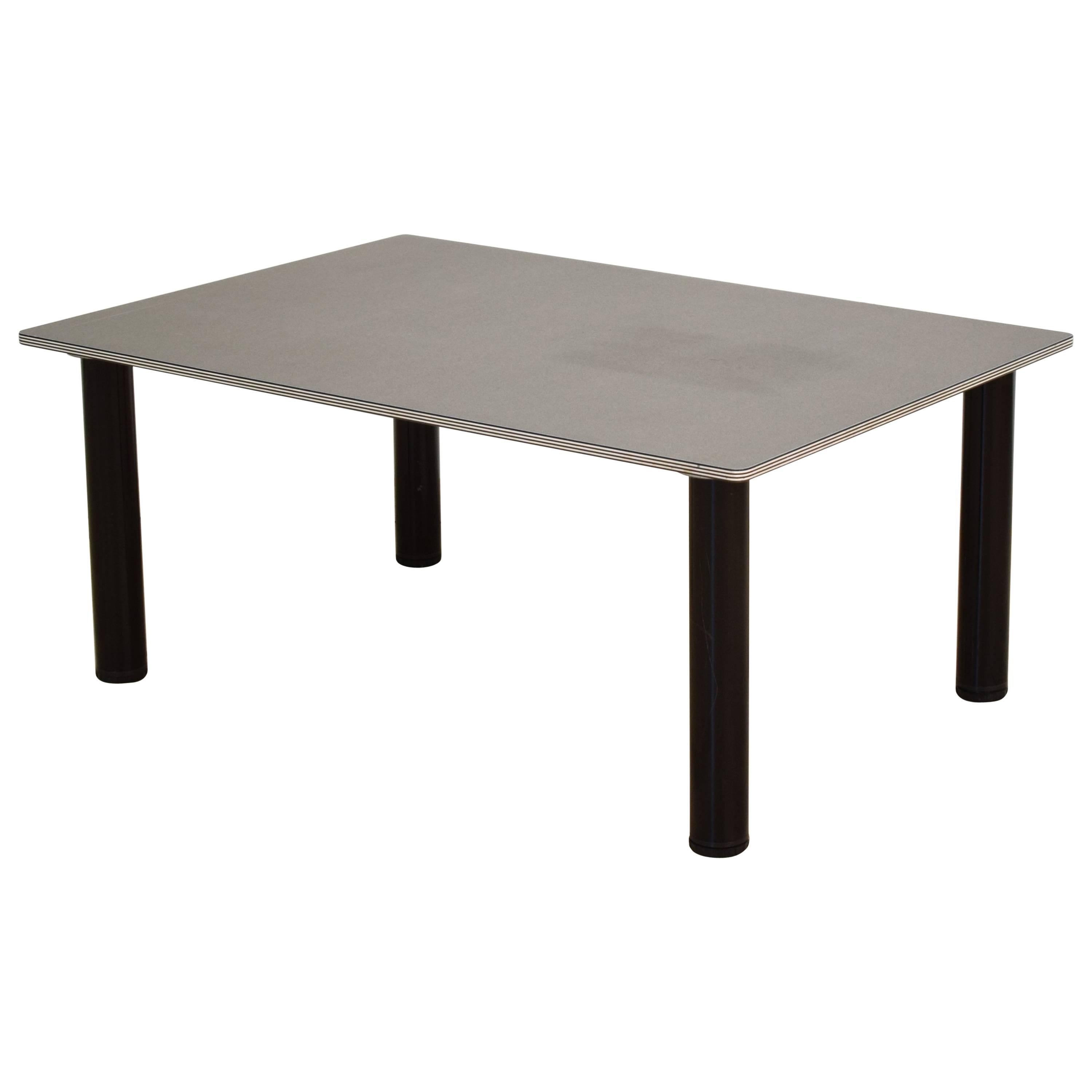 1980s Postmodern Memphis Group Coffee Table in Black and Grey