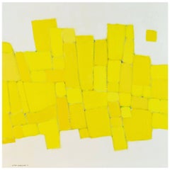 'Yellow Composition' Contemporary Abstract by Lars Hegelund, American 3