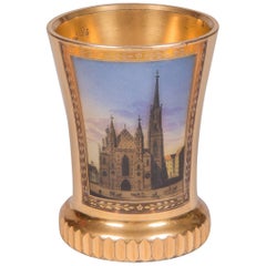 Beaker with View of St. Stephan's Cathedral in Vienna, circa 1870