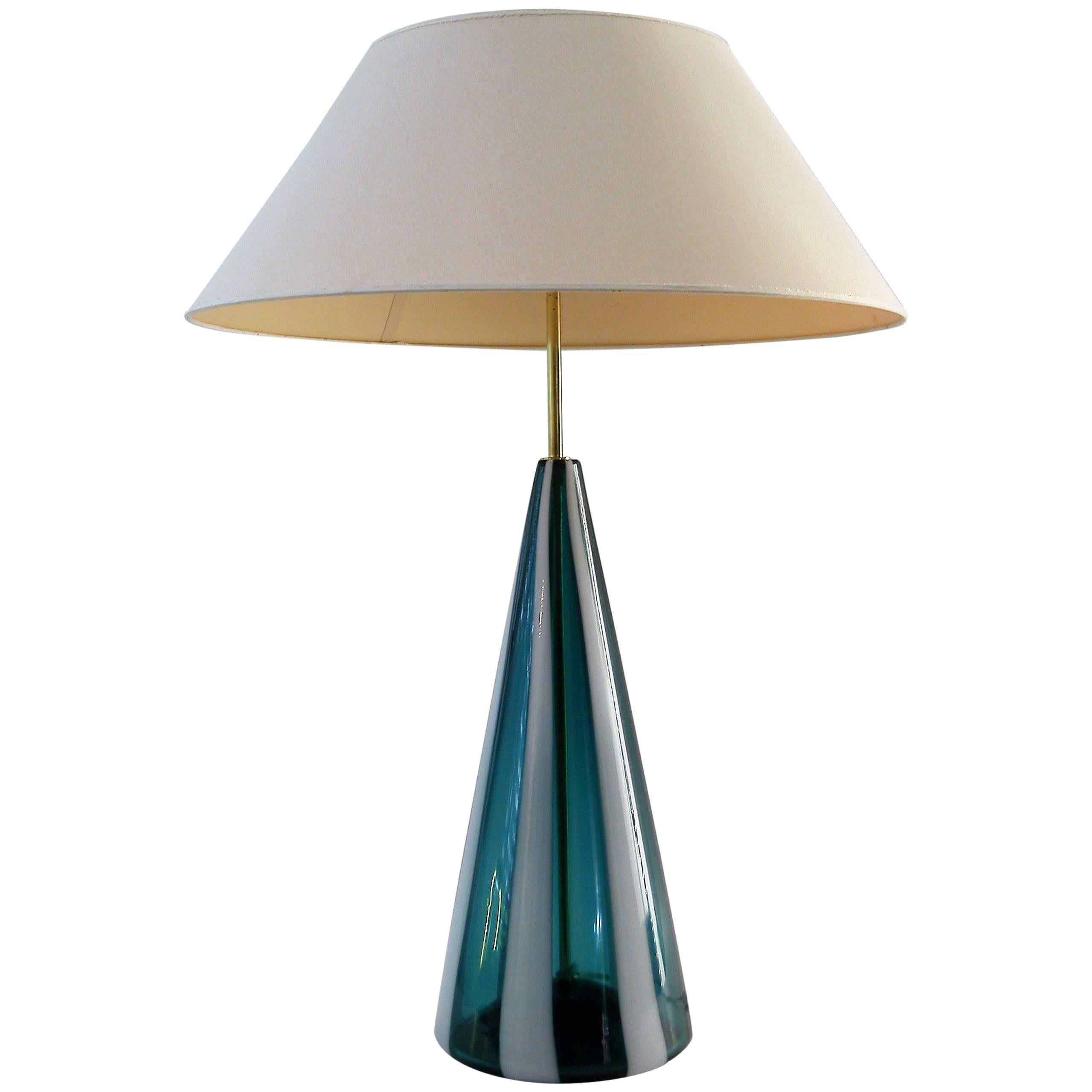 Mid-Century Fasce Verticali Lamp, style of Fulvio Bianconi for Venini, 1960s For Sale