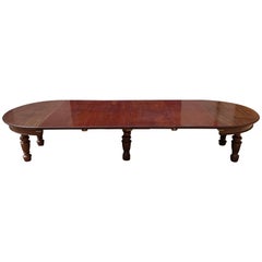 Large 19th Century Mahogany Extending Antique Dining Table