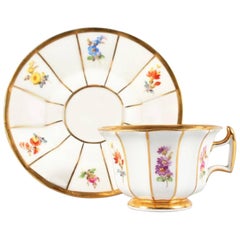 Late 19th Century Meissen Cup and Saucer